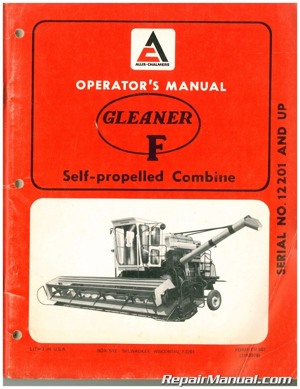 allis chalmers 6080 owners manual